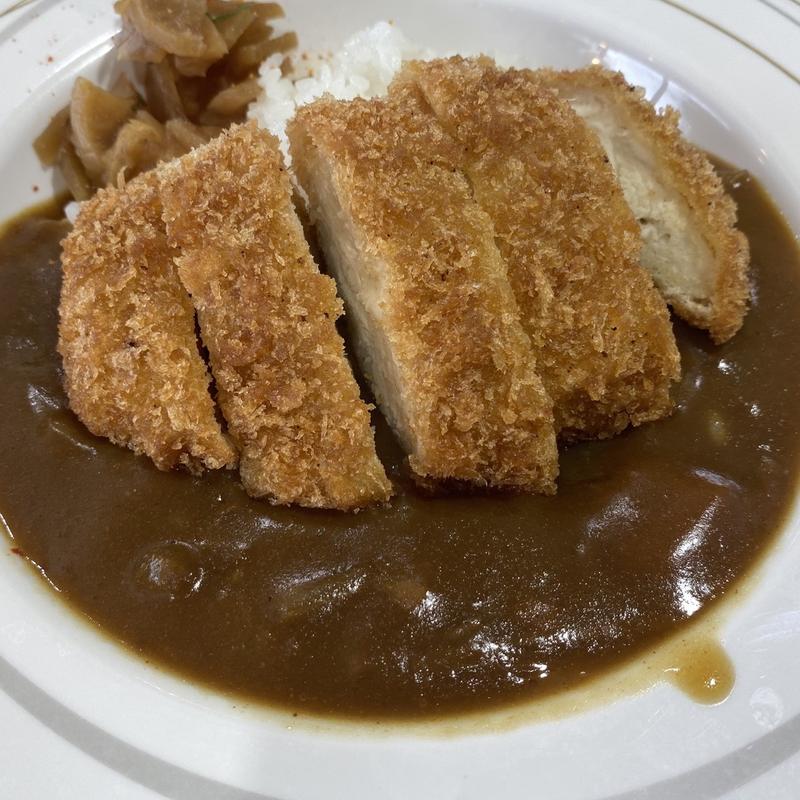 ハーフカレー＋チキンカツ(大衆食堂 半田屋 西多賀店 （はんだや）)