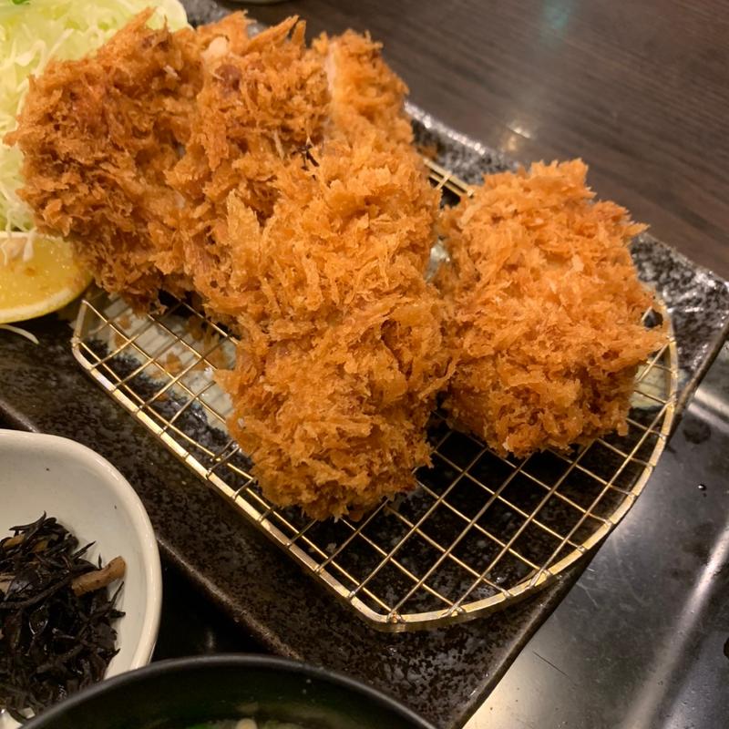 牡蠣フライとヒレカツ御膳(地蔵)