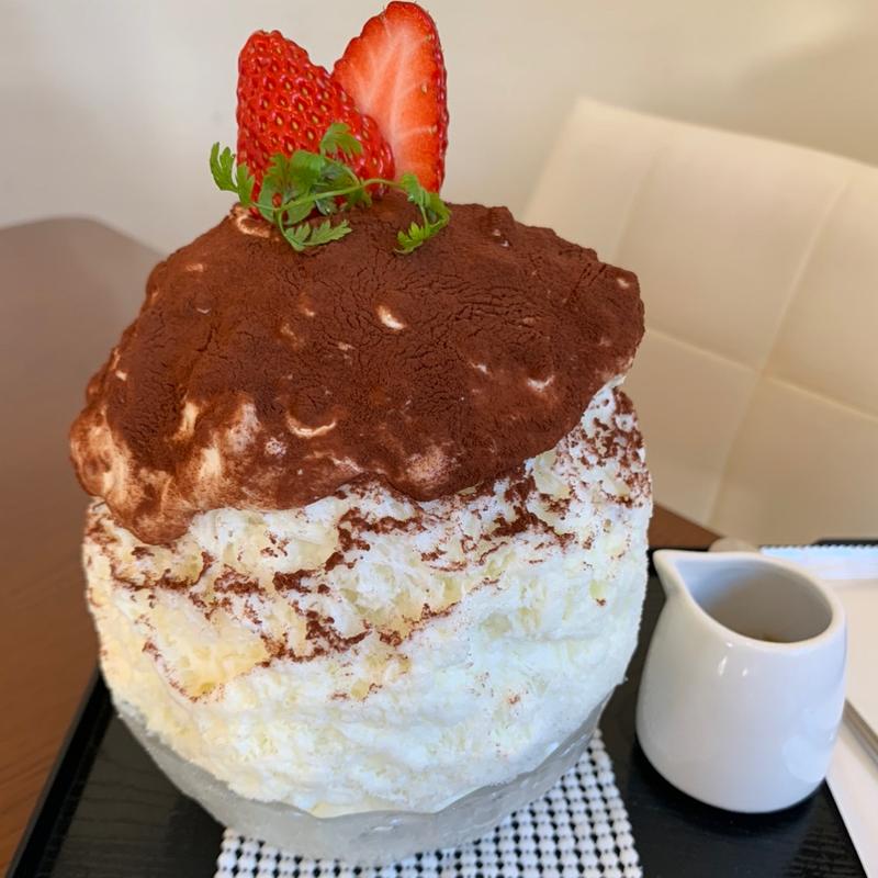 ティラミスのかき氷(かき氷　はるかふぇ)