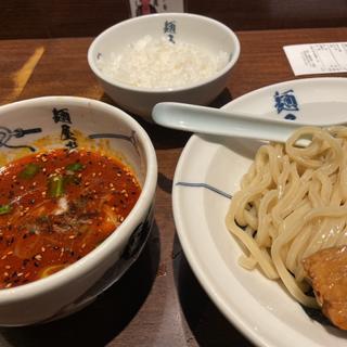 芝辛つけ麺、半ライス(麺屋武蔵 芝浦店)