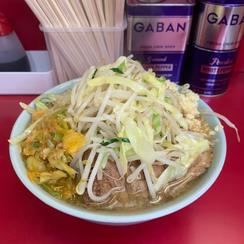 小豚ヤサイニンニク灼熱(ラーメン二郎 中山駅前店 )