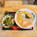 中華そば並＋ネギ豚飯(小)セット(中華そば天辺月)