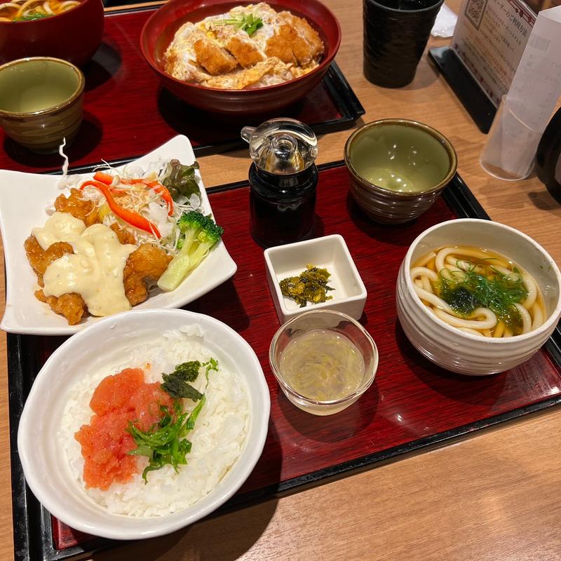 華味鳥チキン南蛮セット(そば又はうどん)(家族亭 LINKS UMEDA店)