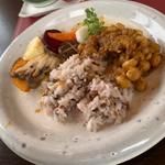 季節野菜と極大粒ダイズ・たまふくらカレー(風の村 パン・野菜レストラン 食祭 )