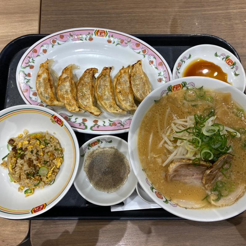 王将ラーメン　餃子　炒飯セット(餃子の王将 アリオ川口レストラン店)