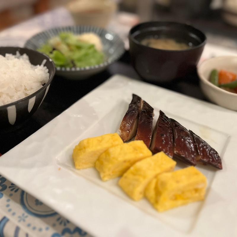 さばスモークとだし巻き卵定食(和洋旬菜 やりや 一石)