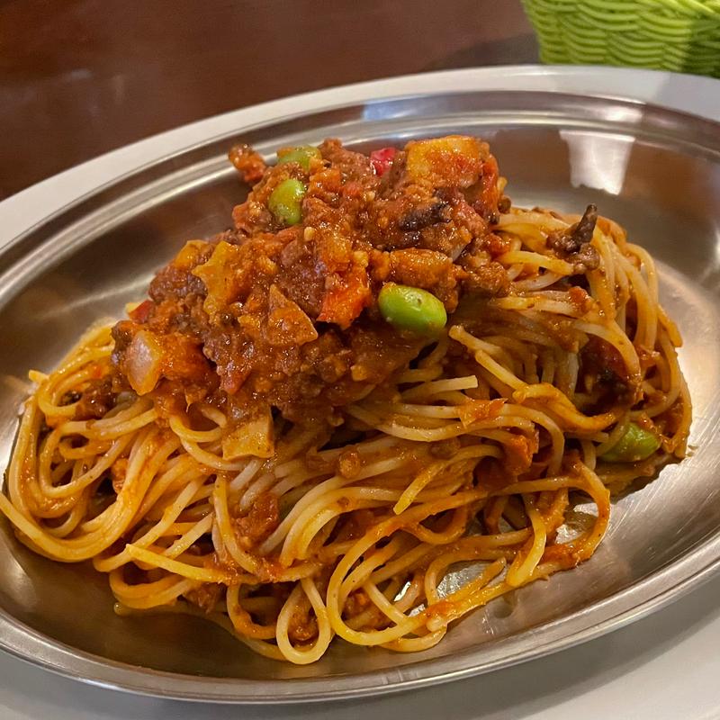 カレーパスタ(デニーロ神田店)