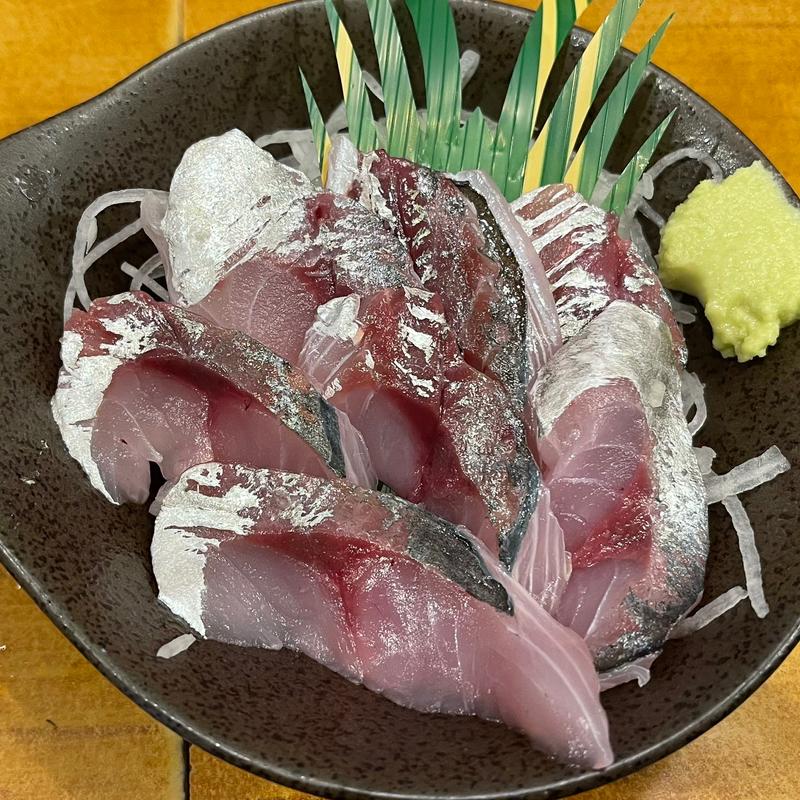 アジの刺身(酒蔵 石松)