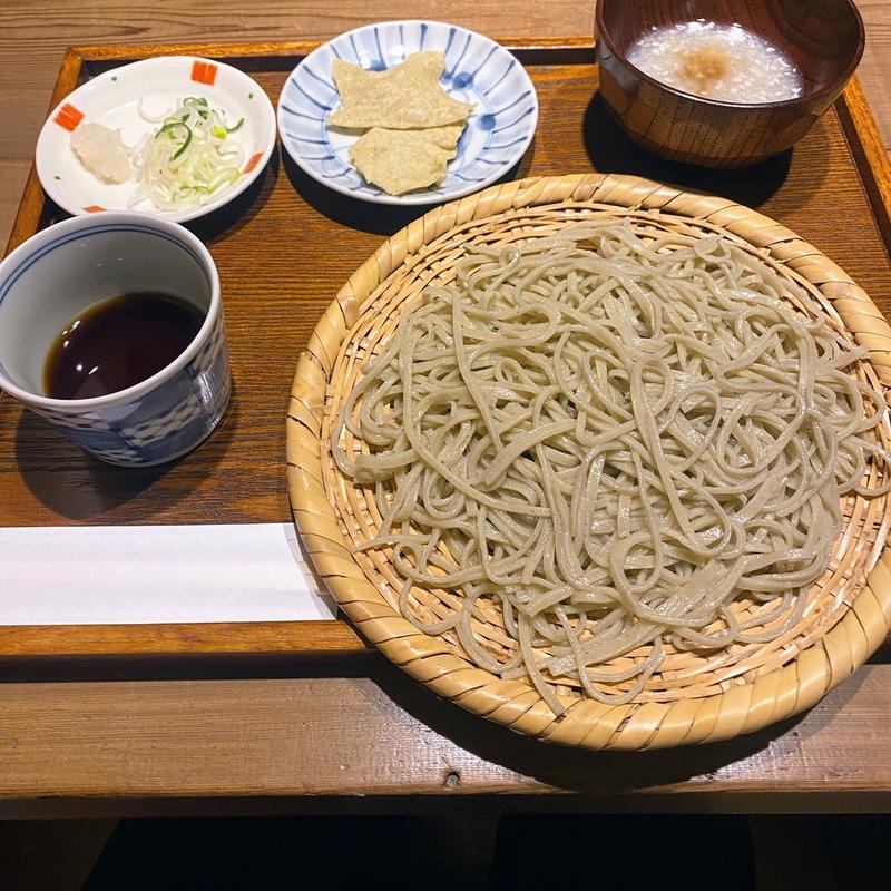 ざる蕎麦大盛り殼抜き(叉来)