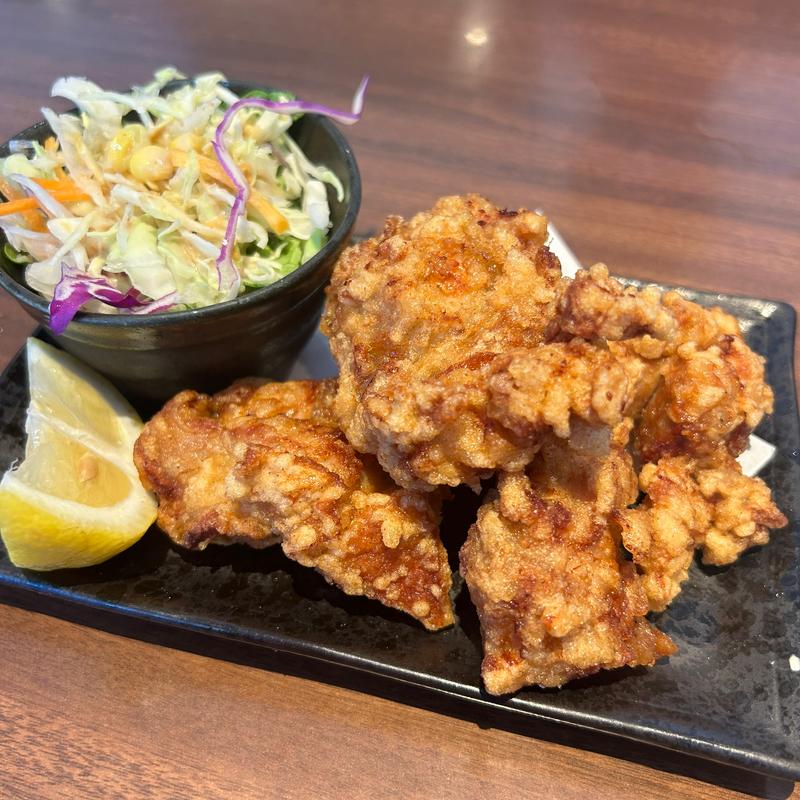 名物‼︎若鶏唐揚げ（5個）ミニサラダ付き(情熱うどん 荒木伝次郎)