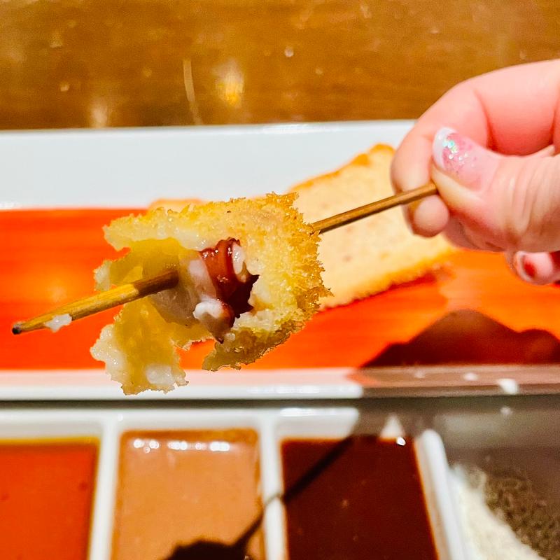 季節の串カツ10本コース　たこ(串カツとワインの店 燈（Tou）)