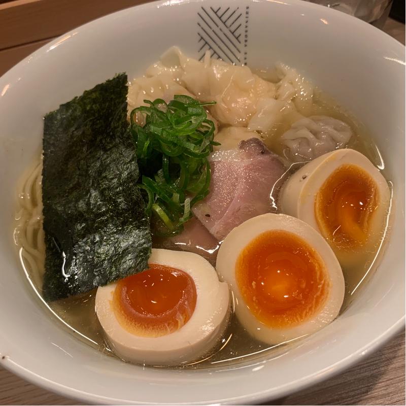 白醤油二種の雲呑麺(支那蕎麦 澤田)