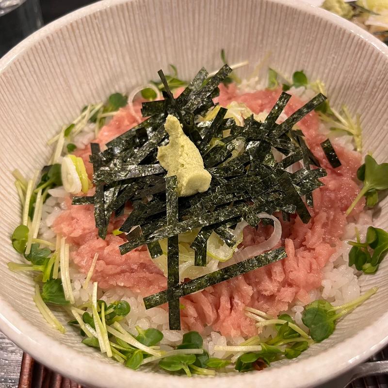 ネギトロ丼(大野屋富ケ谷店)