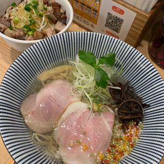 真鯛塩ラーメン&チャーシューご飯(和麺ぐり虎 名古屋店)