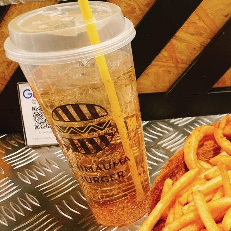 淡路島バーガー　ポテト＋オニオンリング　ドリンクセット(SHIMAUMA BURGER お初天神店)