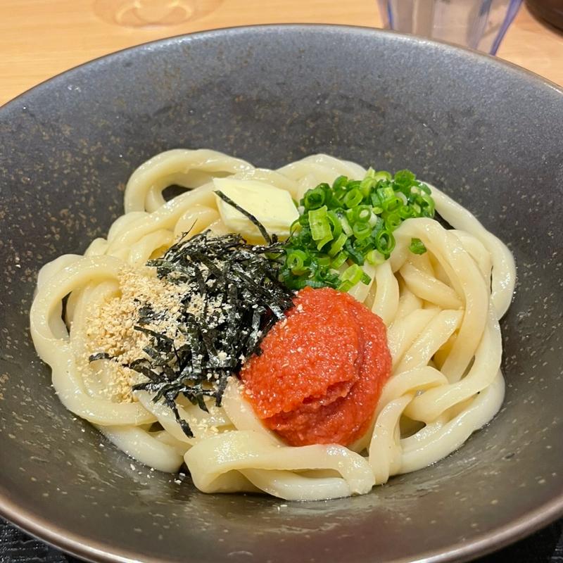 釜明太醤油バターうどん(山下本気うどん 横浜ポルタ店)