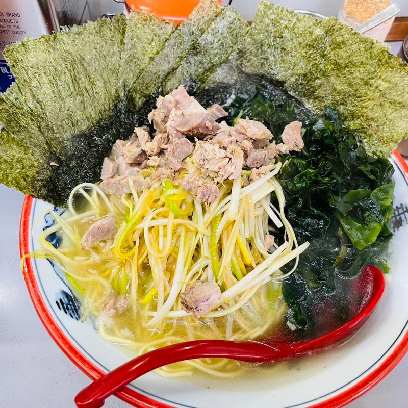 ネギ塩ラーメン＋海苔＋わかめ(ラーメンショップ 122号騎西店)