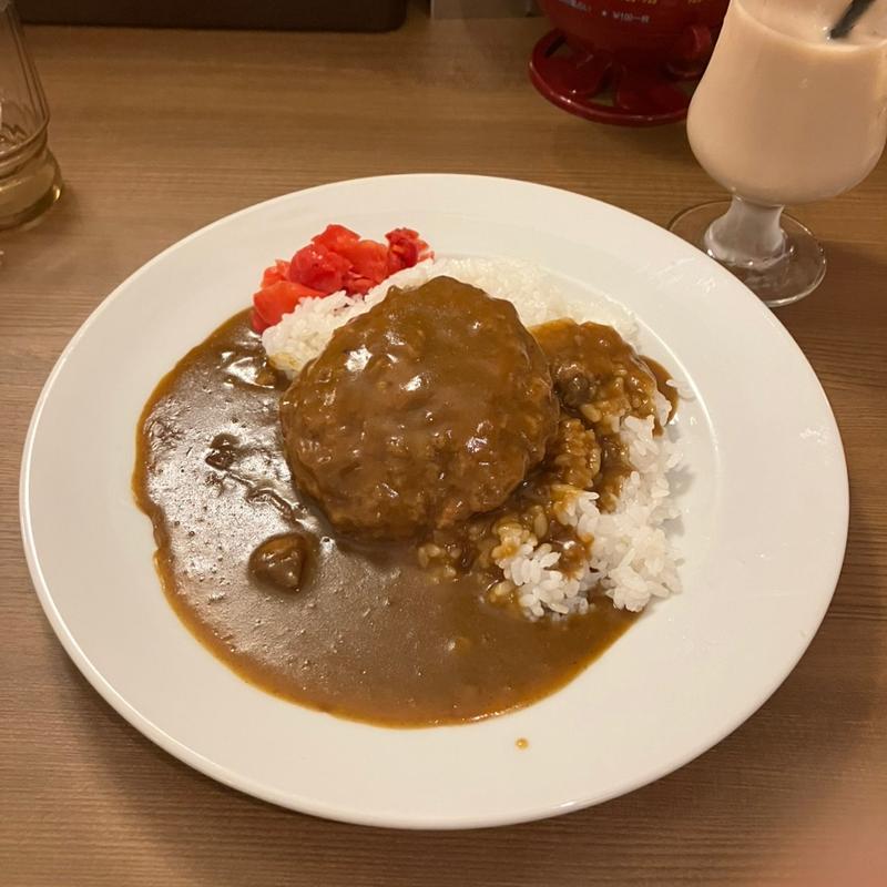 ハンバーグカレー(喫茶ｸﾞﾘﾙFUJIO COFFEE 大阪駅前第３ビル)