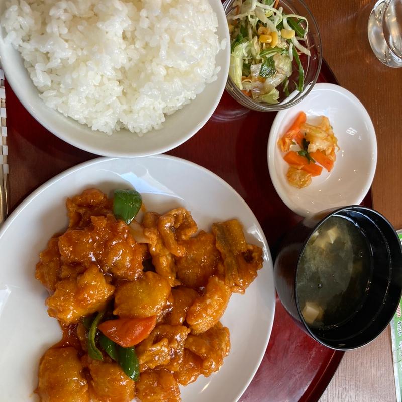 穴子の甘酢炒め(九龍城飯店)