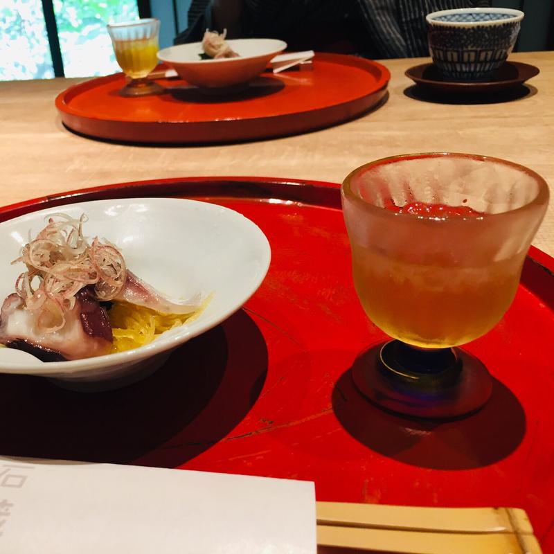 先付 福山黒酢(妙見温泉石原荘・レストラン石蔵)