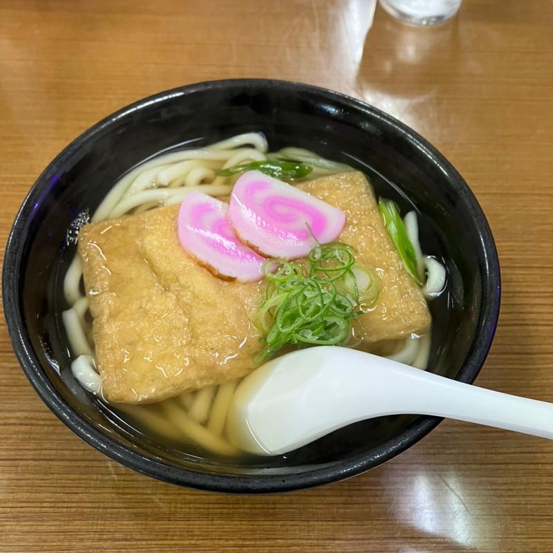 きつねうどん(一力食堂)