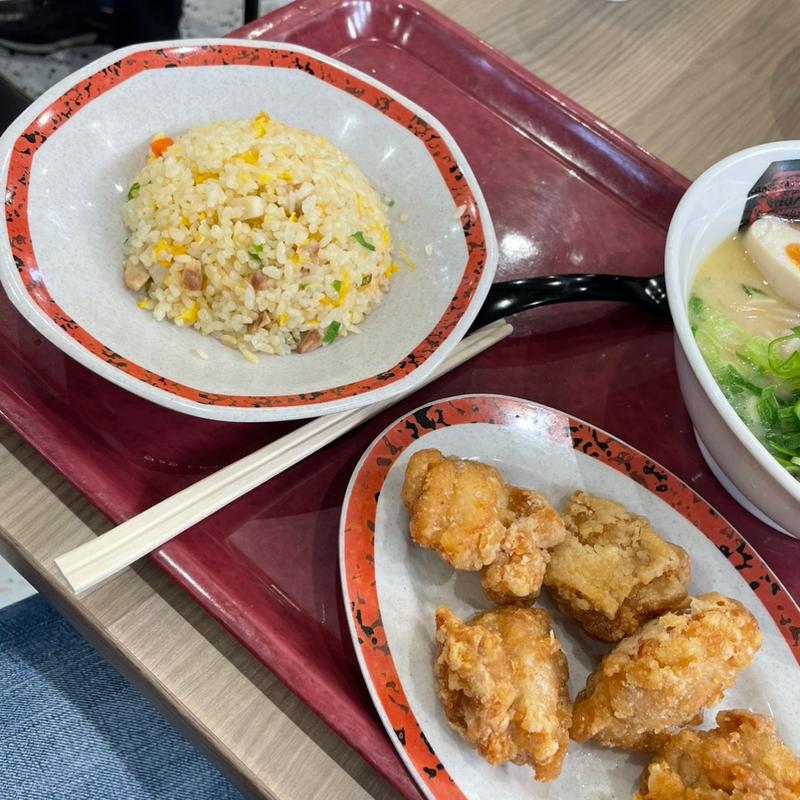 チャーハン&唐揚げ(皇蘭 神戸三田プレミアム・アウトレット店)