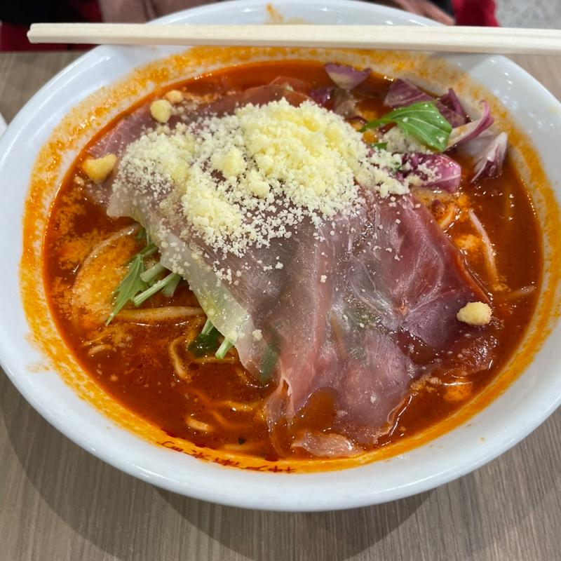 生ハムとチーズのトマトラーメン(皇蘭 神戸三田プレミアム・アウトレット店)
