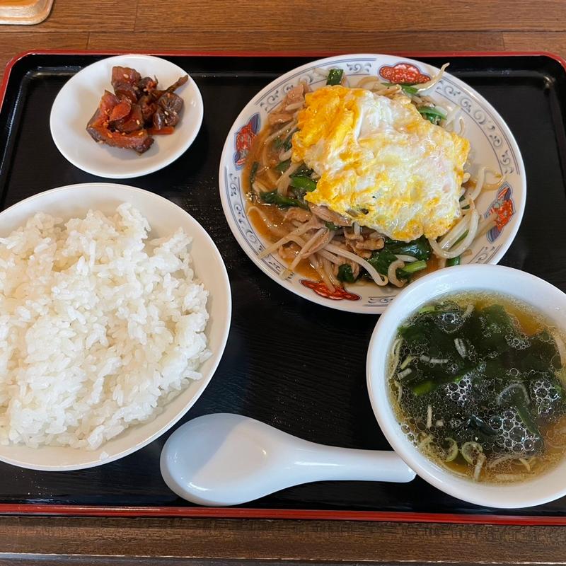 肉ニラ炒め定食(香雅)