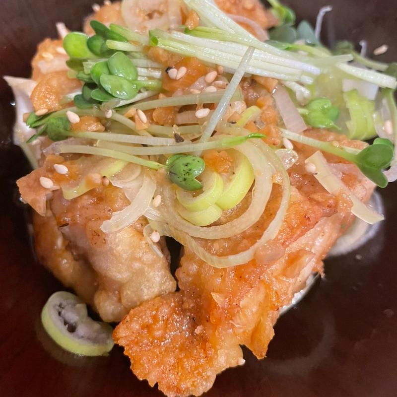 鳥のネギソース(南州酒場てげてげ)