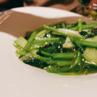 空芯菜と青菜の炒め(雅宝 ARBOL)