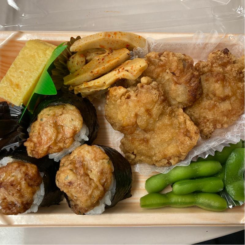 天むす・唐揚げセット(地雷也 グランスタ店)