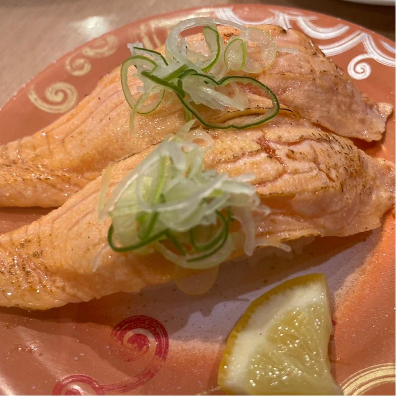 炙りサーモン(回転寿し トリトン 北8条光星店)