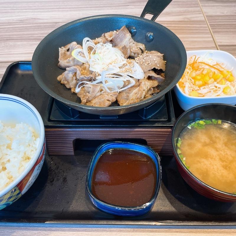 鉄板牛カルビ定食(吉野家 船場中央店)