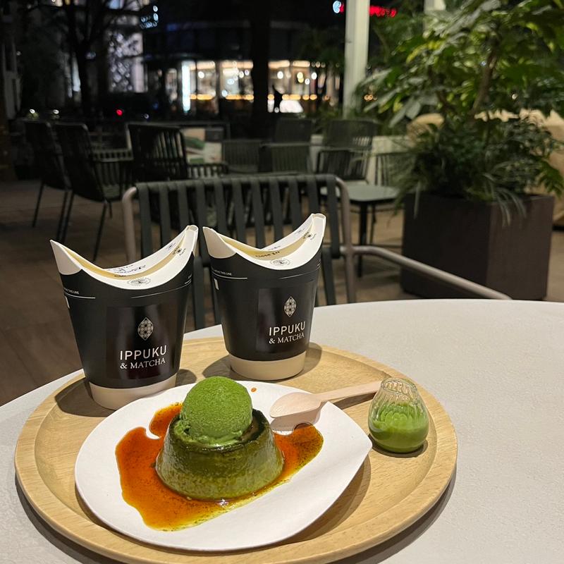 宇治抹茶の抹茶抹茶抹茶プリン(IPPUKU&MATCHA 日本橋店)