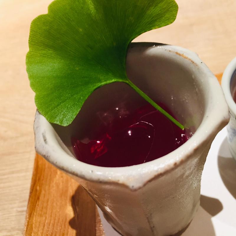 紫蘇ゼリー(妙見温泉石原荘・レストラン石蔵)