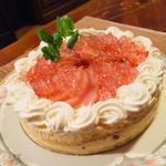 桃のショートケーキ(フランス厨房 旬彩 中央駅店 )