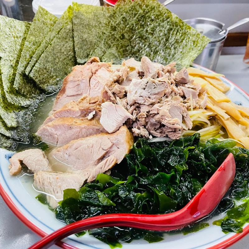 サービス券ラーメン＋チャーシュー＋ネギ＋もやし＋海苔＋わかめ(ラーメンショップ 122号騎西店)