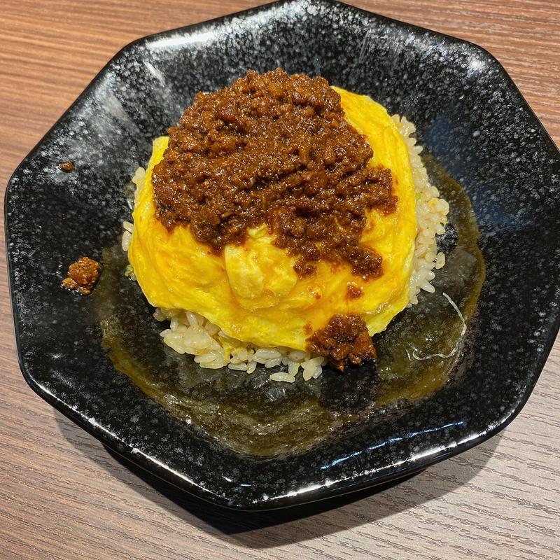 ふわ玉肉味噌チャーハン 半チャーハン(豚骨ラーメン専門店 一兆 柳津店)