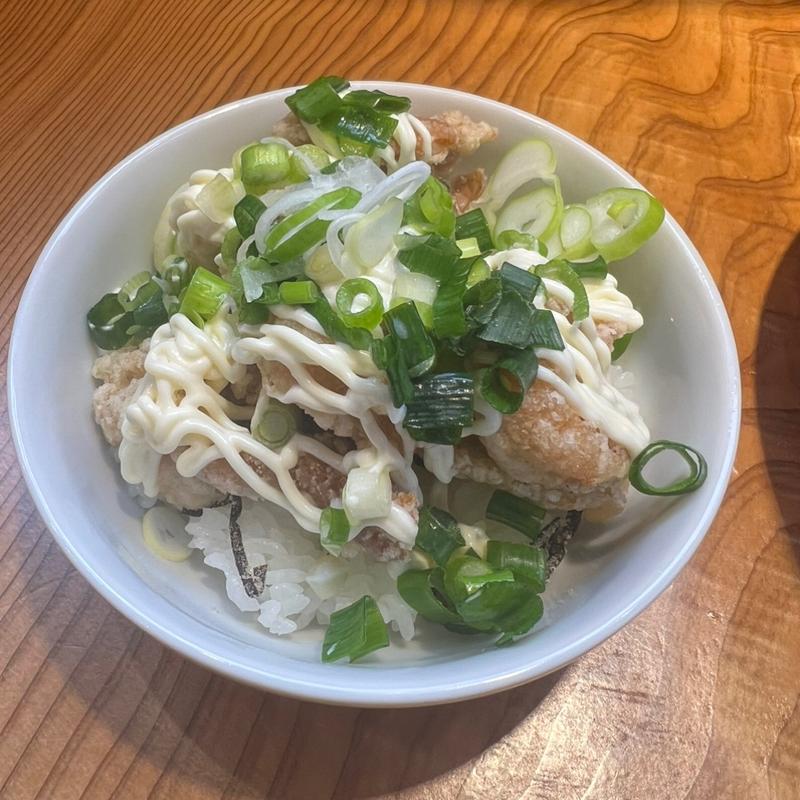 塩唐揚げネギマヨ飯(鶏煮干しそば きんぼし)