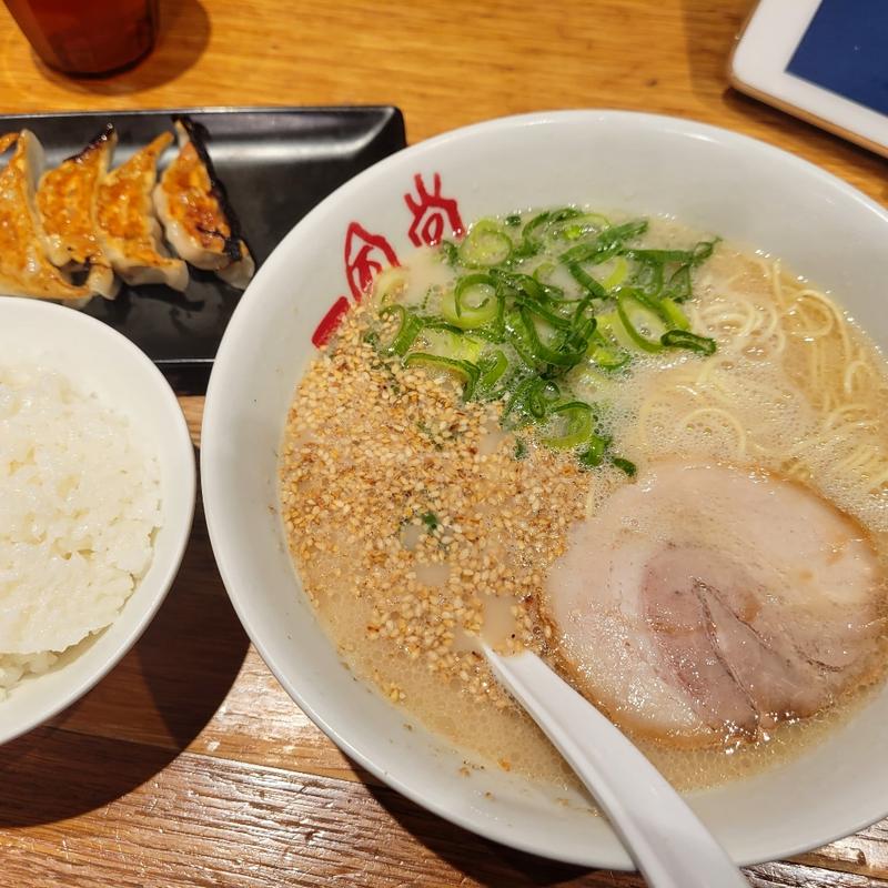 🉐博多とんこつ定食(一風堂)