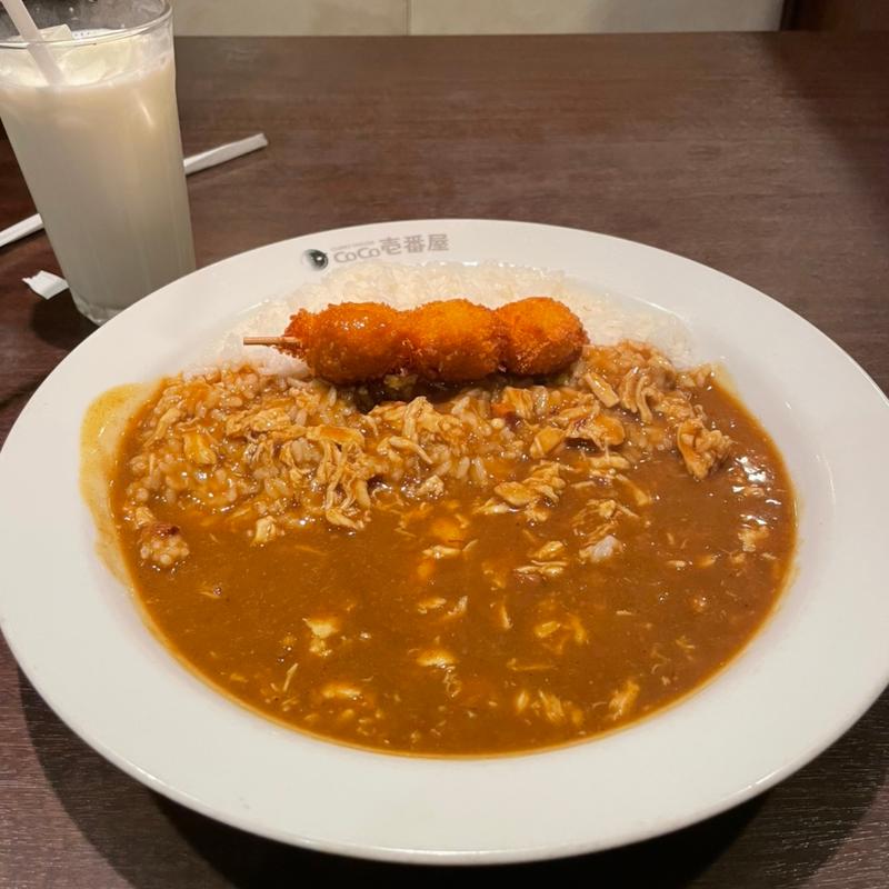 チキン煮込みカレー＋うずら卵フライ＋400g(CoCo壱番屋 大府共和店 （ココイチバンヤ）)