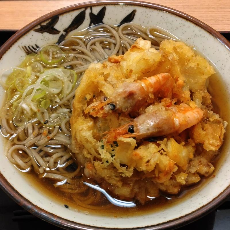 上かき揚げそば(立ちそば処 杜)