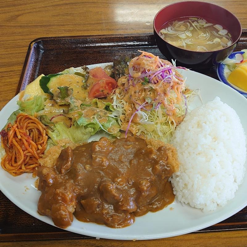 カツカレー定食(むさしや食堂 )