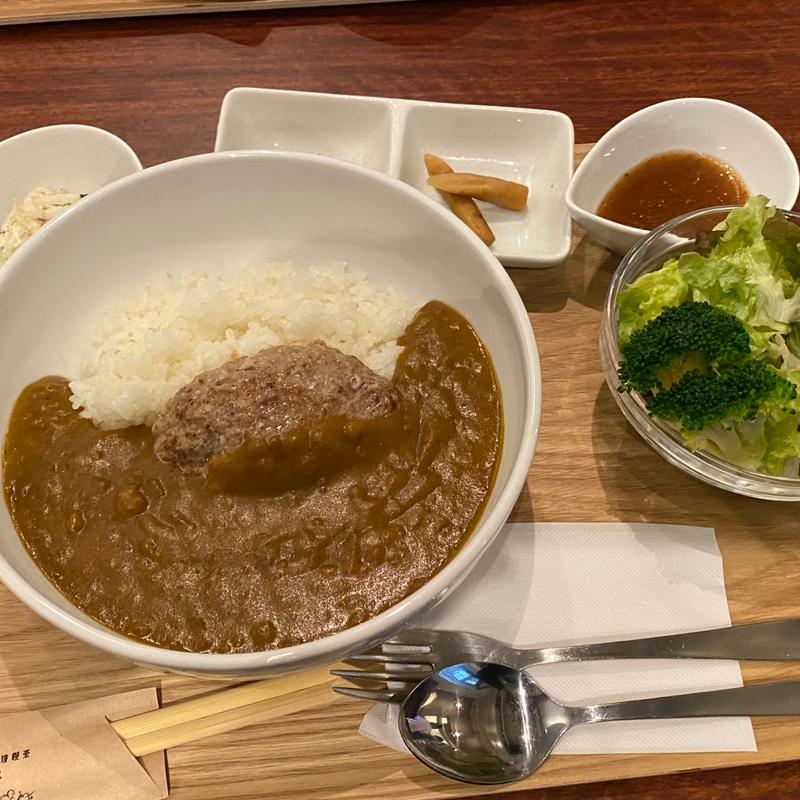スロース特製カレーハンバーグトッピング(家庭料理と珈琲喫茶 スロース)