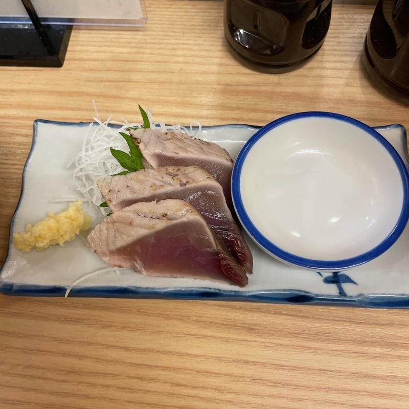カツオ刺(立呑み晩杯屋 西葛西店)