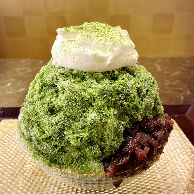 宇治抹茶かき氷(茶寮 億万)