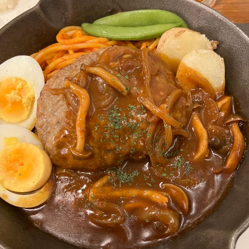 スキレットハンバーグランチ(UCCカフェプラザ 札幌オーロラタウン店)