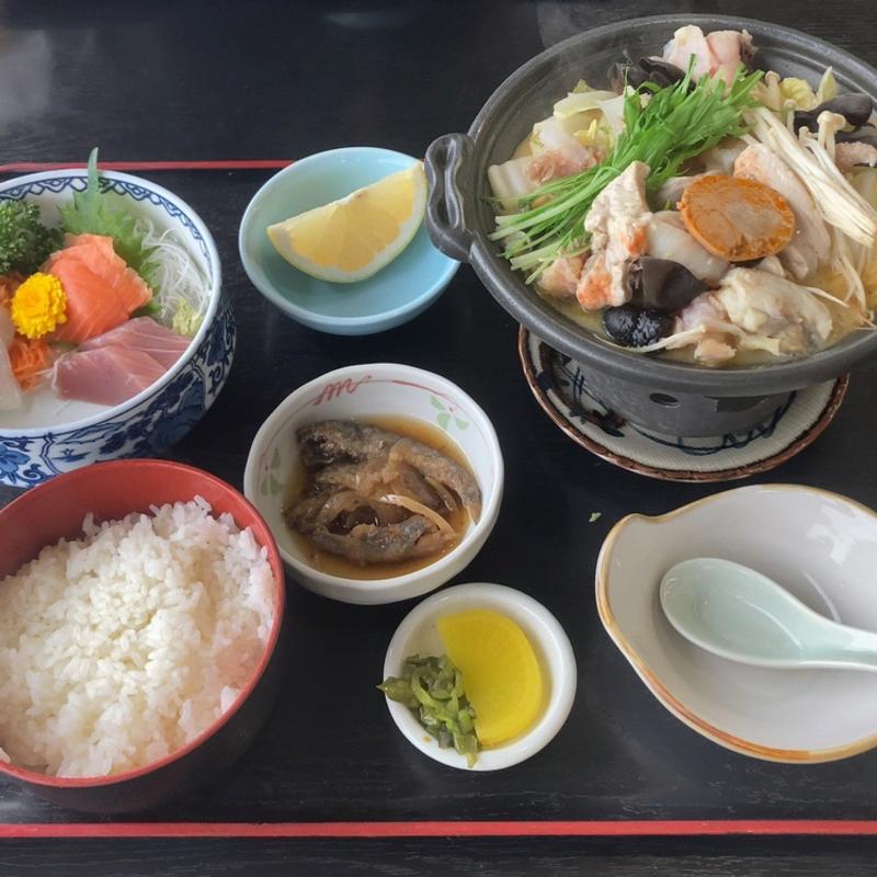 どぶ汁定食(潮騒の湯 )