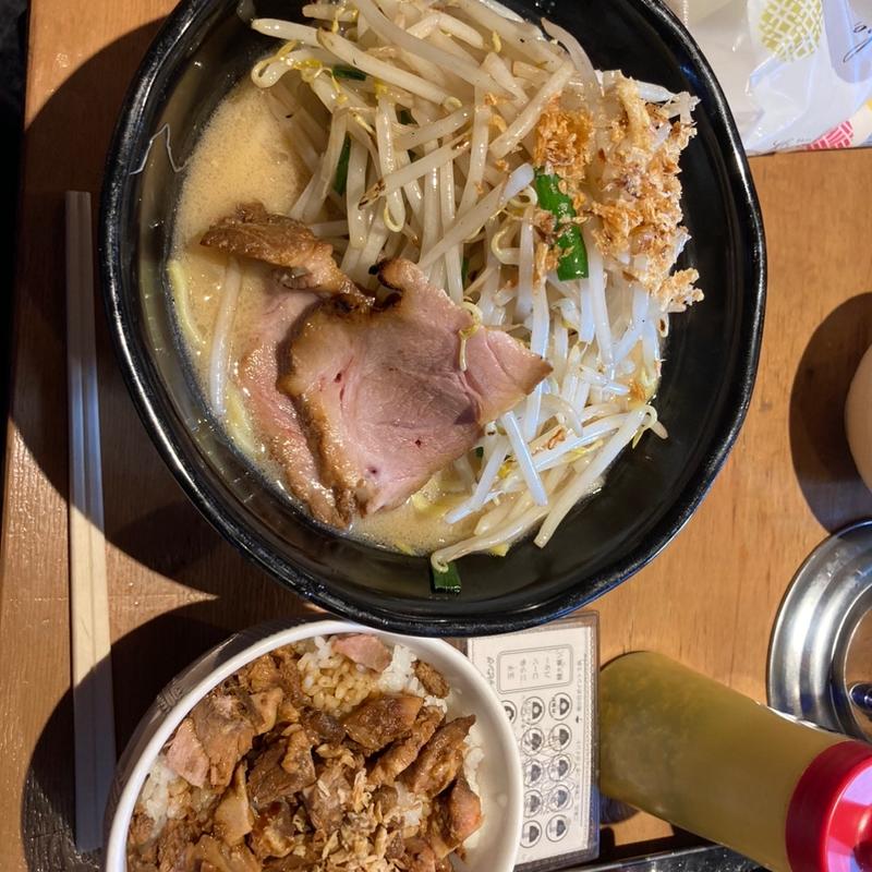 味噌ラーメン　チャーシュー丼セット(花木流味噌)