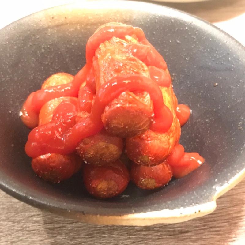 赤ウインナー(串焼亭ねぎ 南浦和店)